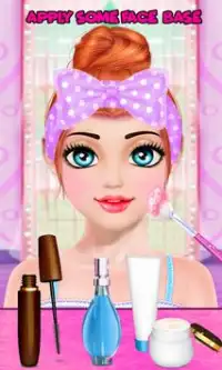 Cute Girl Makeup Salon Game: Face Makeover Spa Screen Shot 1