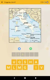 Cuestionario de Geografía Países, Mapas, Capitales Screen Shot 8