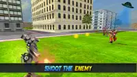 Super Flying Robot Bike Steel Robot War Screen Shot 11