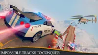 Polícia GT Car Stunts Racing: Mega Rampa Screen Shot 1