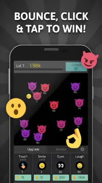 Emoji Bounce - Idle Smiley Screen Shot 2