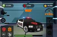 Police chasing motor bike vs robotic AI Cars Screen Shot 8