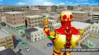 Volador Robot Superhéroe : Crimen Ciudad Rescate Screen Shot 1
