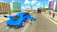 Flying Car Game Robot Games Screen Shot 2