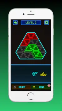 Glow Block Puzzle! Block Triangle Puzzle Tangram Screen Shot 0