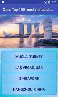 Quiz, Top 100 most visited cities in the world Screen Shot 7