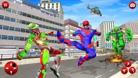 सुपर हीरो रोबोट मुक्त आग से लड़ने: सुपर हीरो खेल Screen Shot 5