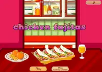 chicken fajitas cooking - cookies girls games Screen Shot 0