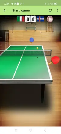 Table tennis game Screen Shot 1