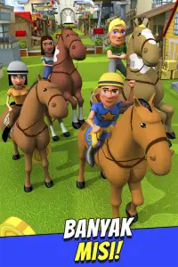 Cartoon Horse Riding Game Screen Shot 2