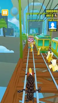 Subway Banana Run Dash Screen Shot 0