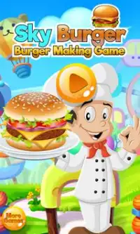 Sky Burger Maker Jogos de Culi Screen Shot 0