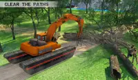 Water Surfer Excavator Crane 3D: Construction Site Screen Shot 7