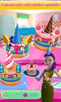 Unicorn Cake Maker- Unicorn Cup Cake Bakery Game Screen Shot 1