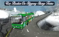 Winter Tourist Bus Snowy Hill Screen Shot 0