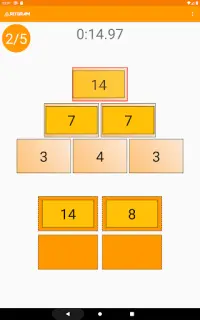 pyramides numériques - puzzle mathématique Screen Shot 17