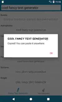 Cool Fonts - Font Generator Screen Shot 1