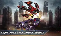 Angry Bull Attack Robot Transforming: Bull Games Screen Shot 14