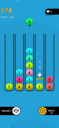Color Balls  - A Merge Balls Puzzle Game Screen Shot 3