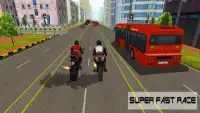 Racing Moto: Highway Bike Stunt Ride 3D Screen Shot 0
