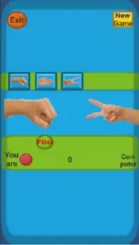 Rock Paper Scissors Game. (One Player) Screen Shot 1