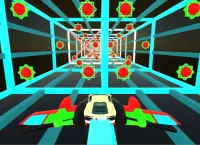 Real Flying Car -Speed Tron Cube Tunnel Trouble 3D Screen Shot 3