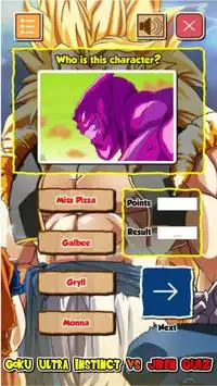 Goku Ultra Instinct Saiyan VS Jiren Quiz Screen Shot 1