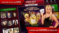 Poker Date: Texas Holdem & Teen Patti Card Game Screen Shot 1