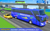 Kent okul otobüs sürüş simülatör 2021: yeni Koç Screen Shot 1
