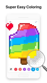 Bixel:  Paint by Number Coloring Book Screen Shot 2
