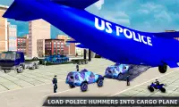 US Police Hummer Jeep Transport: Quad Bike & Plane Screen Shot 0