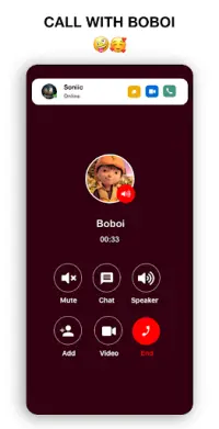 Call From Boboiboy™  📞 Video call and Chat Screen Shot 4