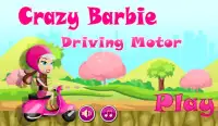 crazy girl driving motor Screen Shot 0