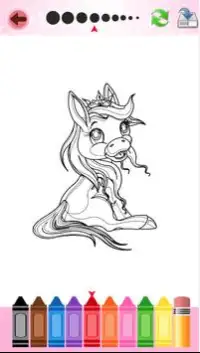 Princess Pony Coloring Book Screen Shot 4