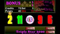 Triple Star 2000 Video Poker Screen Shot 1