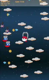 Polandball - jump into space Screen Shot 4