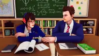 Anime szkoła dziewczę Japoński życie symulant Screen Shot 2