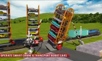 Robot Wóz Przekształcać Pociąg Transportować Gry Screen Shot 2