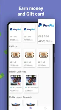 mGamer – Earn Money, Win Diamonds, UC, Credits Screen Shot 4