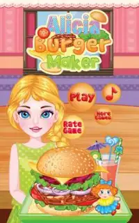 Burger Maker - Kids game Screen Shot 0