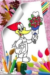 Woody super woodpecker Coloring Screen Shot 4