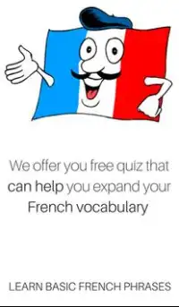 Learn Basic French Phrases - Educational Quiz Screen Shot 0