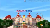 Mapa de montaña rusa MCPE de Disney Park Screen Shot 0