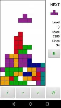 Brick Tetris Puzzle Screen Shot 1