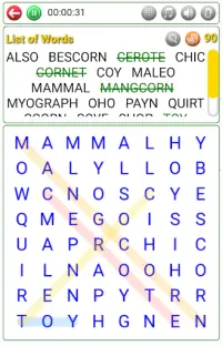 Word Search - English, French, Spanish (Education) Screen Shot 4