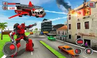 Firefighter Flying Robot Transform Fire Truck Sim Screen Shot 0