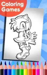 How To Color sonic the hedgehog (game for kids) Screen Shot 1