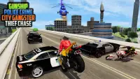 US Police Bike 2020 - Gangster Chase City Game 3D Screen Shot 3