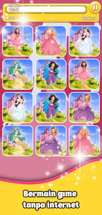 Princess Memory Match Game Screen Shot 3