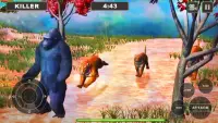 Lion Vs Gorilla : Animal Family Simulator Game Screen Shot 1